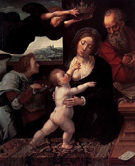 Bernard van orley Holy Family France oil painting art
